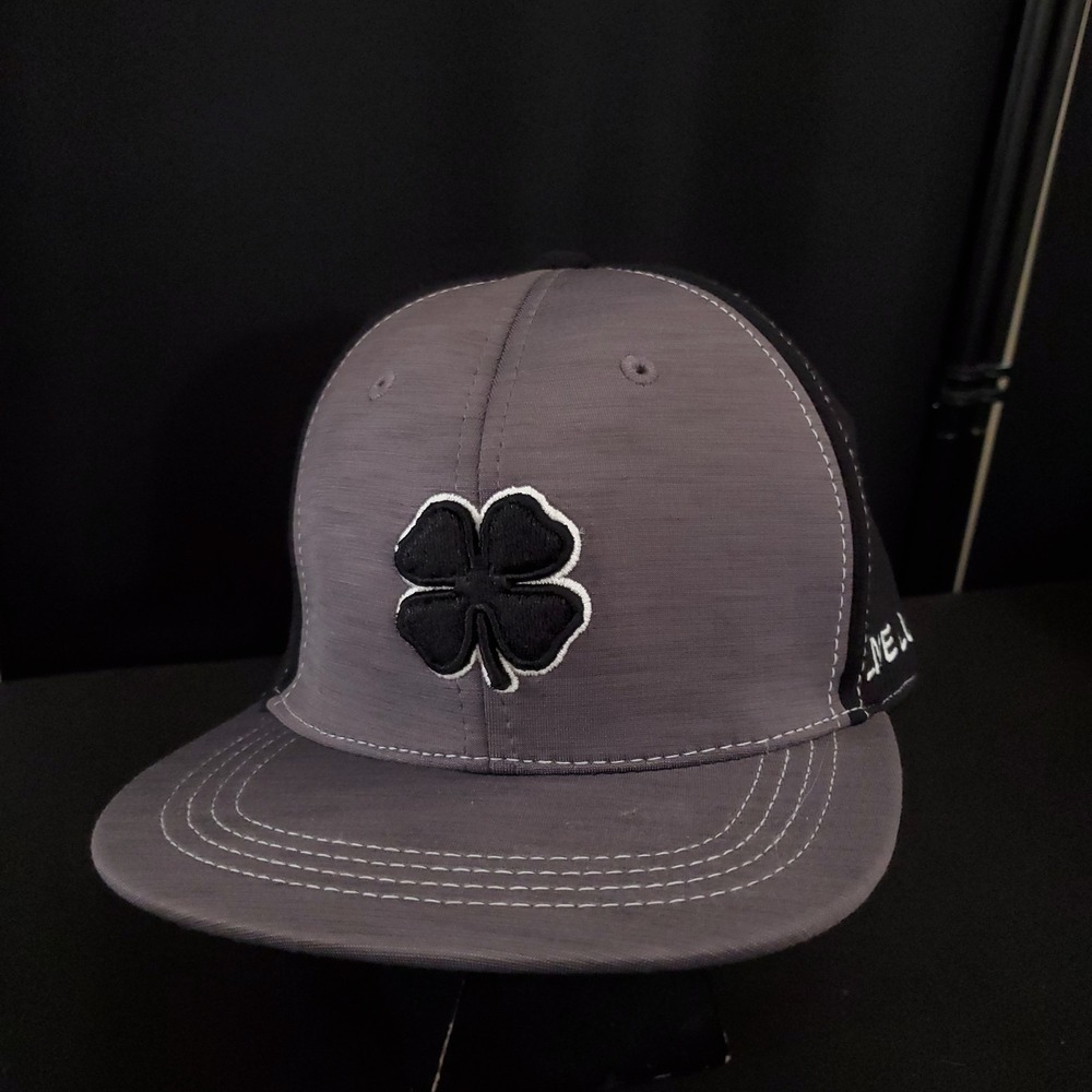 Live Lucky Junior Golf Youth Snapback Hat Gray OS Embroidered Black Clover Sport